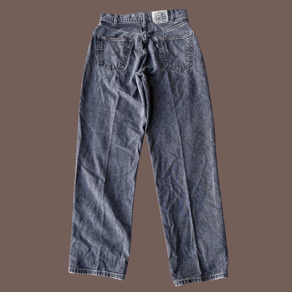 Levi’s SilverTab Baggy Jeans | Gray Wash Denim | Size 33x34 | Vintage - Picture 4 of 6